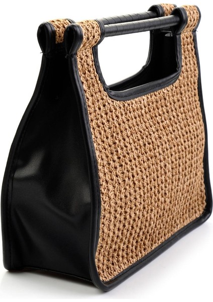 Bej Siyah Kadın El Çantası C06972090128 modelleri