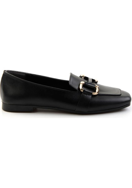 Siyah Kadın Loafer Ayakkabı K01641021609