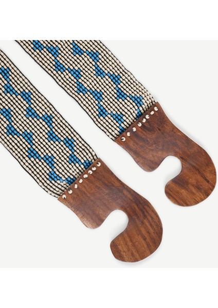 Geometrik Desenli Elastik Boncuk Kemer fiyatları