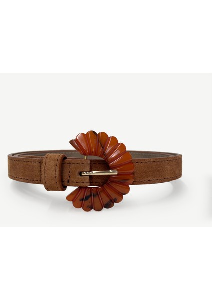 Toka Detaylı Deri Kemer