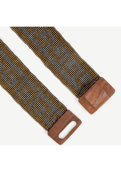 Ahşap Kapamalı Elastik Boncuk Kemer fiyatları
