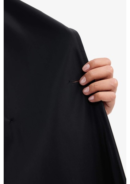 Regular Fit Suni Deri Kemerli Uzun Trençkot E8580AX25AU indirimleri