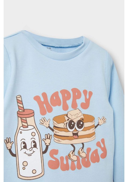 Erkek Bebek Pijama Takımı Baskılı Uzun Kollu Üst Uzun Alt F0547A525AU modelleri