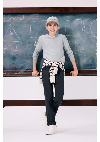 Erkek Çocuk Okul V Yaka Triko Kazak F3733A825AU fiyatları