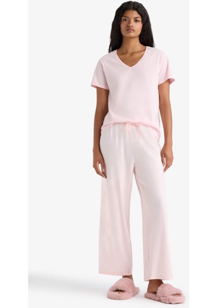 Regular Fit Beli Lastikli Pijama Altı-Fall in Love F6992AX25AU