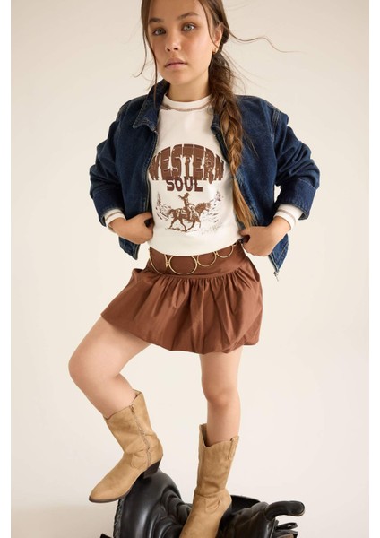 Kız Çocuk Denim Ceket F7164A825AU
