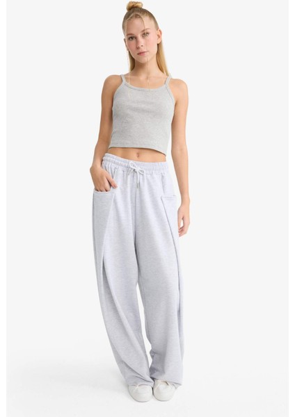 Coool Barrel Fit Beli Bağcıklı Geniş Paça Eşofman Altı F8745AX25AU fiyatları