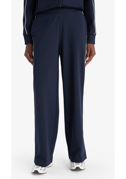 Fit Wide Leg Geniş Paça Cepli Biyeli Standart Boy İçi Yumuşak Tüylü Sporcu Pantolon F3846AX25AU indirimleri