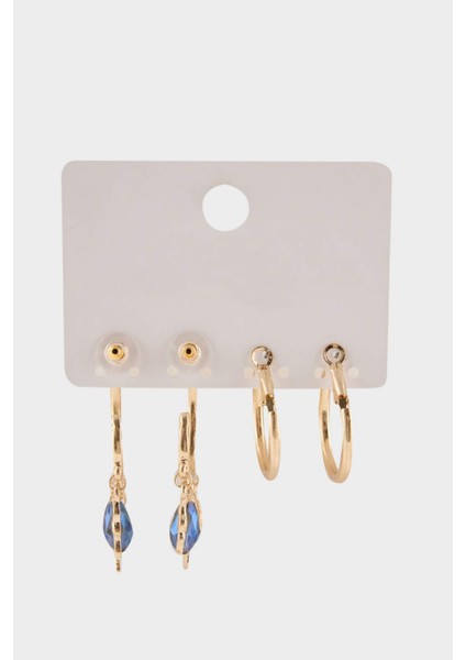 Kadın 2'li Gold Küpe F6634AXNS modelleri