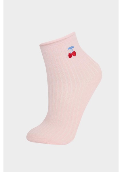 Kız Çocuk 3'lü Pamuklu Uzun Çorap F8708A8NS modelleri