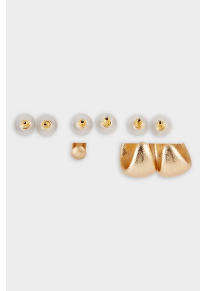Kadın 3'lü Gold Küpe F6632AXNS modelleri