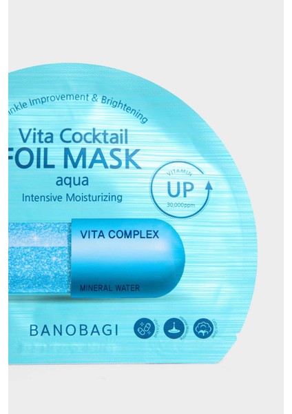 Vita Cocktail Foil Aqua Mask 10ml – Yoğun Nemlendirici & Canlandırıcı Folyo Yüz Maskesi fiyatları