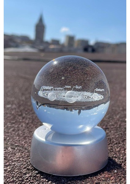 Işıklandırmalı Cam Küre Gezegenler, Şık ve Dekoratif Tasarım