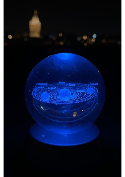 Işıklandırmalı Cam Küre Gezegenler, Şık ve Dekoratif Tasarım fiyatları