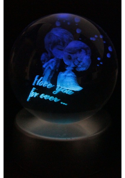 Işıklı Standlı Cam Küre Sevgili Modeli, Dekoratif ve Şık Tasarım modelleri