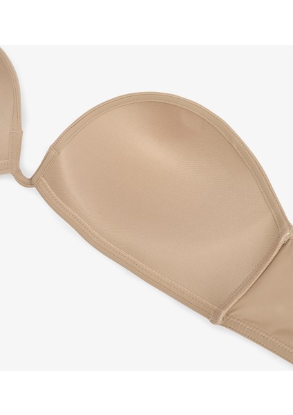 Deep Decollette Bej Sütyen