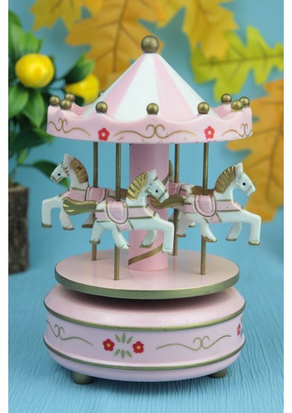 Nostaljik Kurmalı Müzikli Atlı Karınca Dekoru, Şık ve Sevgiyle Tasarlanmış.