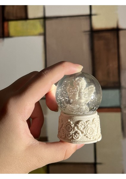 Melek Figürlü Cam Kar Küresi, Özel Günler Için Şık Hediye fiyatları