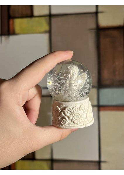 Melek Figürlü Cam Kar Küresi, Özel Günler Için Şık Hediye