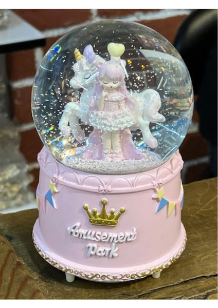 Işıklı ve Müzikli Büyük Atlı Karınca ve Kız Figürlü Kar Küresi fırsatları