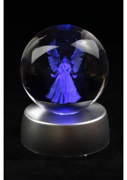 Işıklı Cam Küre Standlı, Sevgiliye Özel Hediye, Dekoratif ve Şık Tasarım