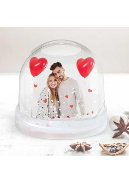 Iki Taraflı Kişiye Özel Fotoğraflı Kar Küresi, Sevgiliye Özel Dekorasyon Parçası fiyatları