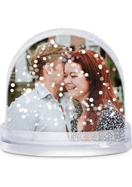 Iki Taraflı Kişiye Özel Fotoğraflı Kar Küresi, Sevgiliye Özel Dekorasyon Parçası fırsatları