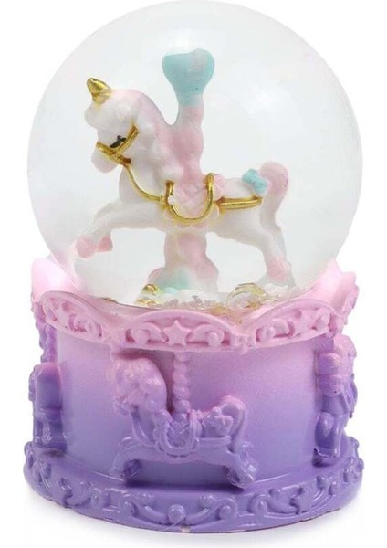 Mor Atlıkarınca Kar Küresi, Eğlenceli ve Şık Dekoratif Obje