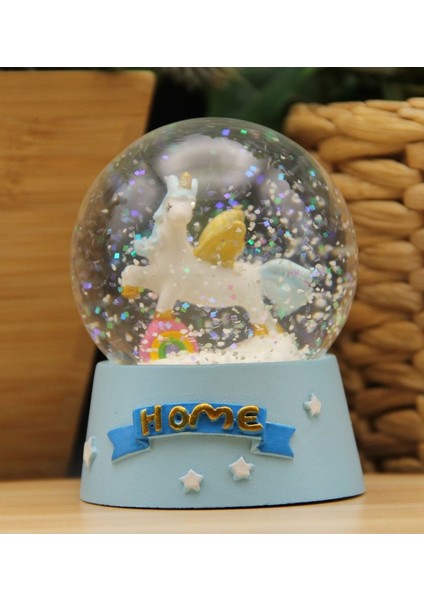 Rüya Gibi Işıklı Unicorn Kar Küresi, Büyüleyici Dekorasyon Parçası fiyatları