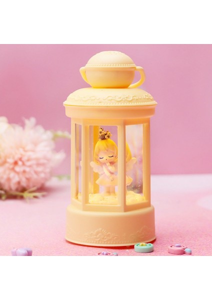 Sarı Melek Figürlü Işıklı Kar Küresi, Şık ve Dekoratif Hediye Seçeneği