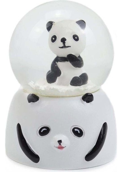 Beyaz Panda Kar Küresi, Şık ve Şeffaf Dekorasyon Kum Saati fiyatları