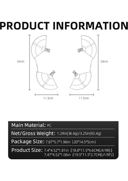 Mini 4 Pro Drone Koruyucuları Aksesuarları Için Pervane Koruyucu (Yurt Dışından) fırsatları