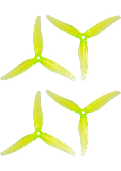 4 Adet 5131.0 5 Inç 3 Kanatlı Pervane Rc Drone Fpv Yarış Yeşili (Yurt Dışından)