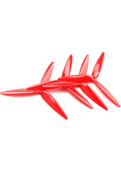 10 Çift Pervane 7X4X3 3 Kanatlı 7 Inç 8 Inç Fpv Rc Drone Kırmızı (Yurt Dışından)