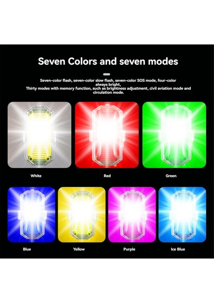 Kablosuz LED Drone Strobe Işığı Motosiklet Araba Bisiklet 1 Işık (Yurt Dışından) modelleri