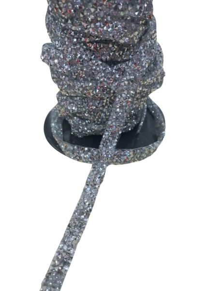 Silikonlu Yapıştırma Taş Şerit 2 cm Gümüş 1 Metre