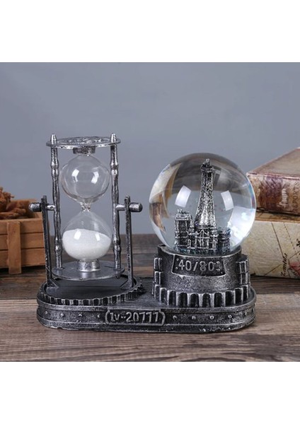 Işıklı Eiffel Küreli Kum Saati, Retro Cam Biblo, Hediye Seçeneği fiyatları