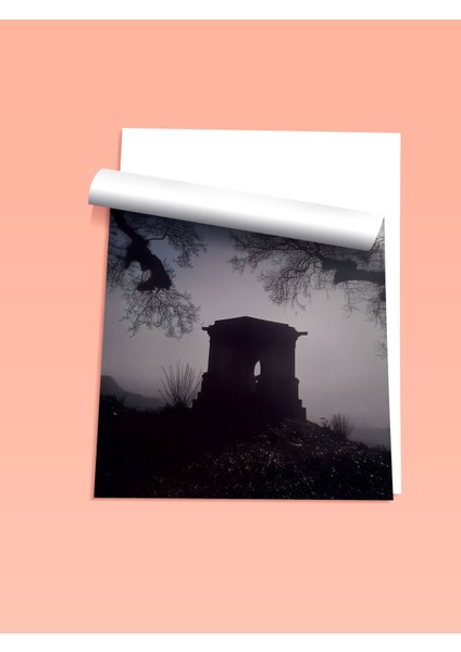 Çerçevesiz Poster, Siluet Ağaç ve Gökyüzü, Salon Dekoru Poster No: 112126 fiyatları