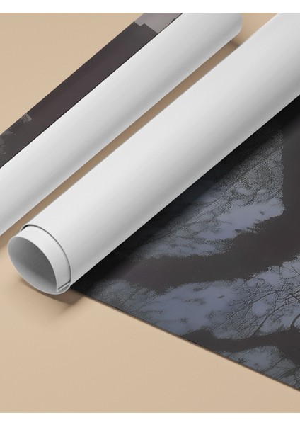 Çerçevesiz Poster, Siluet Ağaç ve Gökyüzü, Salon Dekoru Poster No: 112126 fırsatları