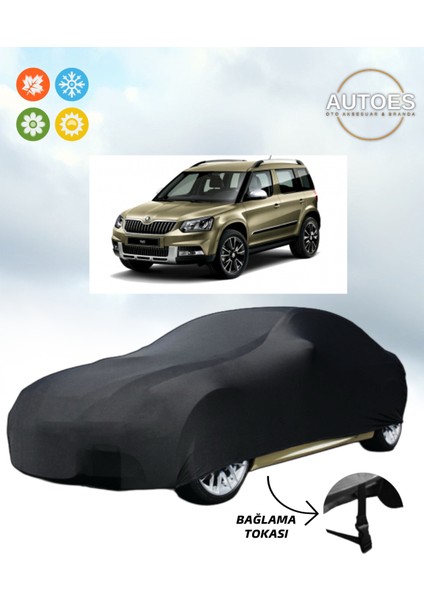 Skoda Yeti Branda Lüx Kalite Araba Brandası,oto Branda Alttan Bağlantı Tokalı Siyah