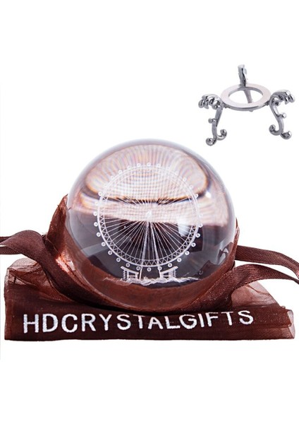 Metal Ayaklı 3D Cam Küre ile Şık Dekoratif Dönme Dolap fiyatları