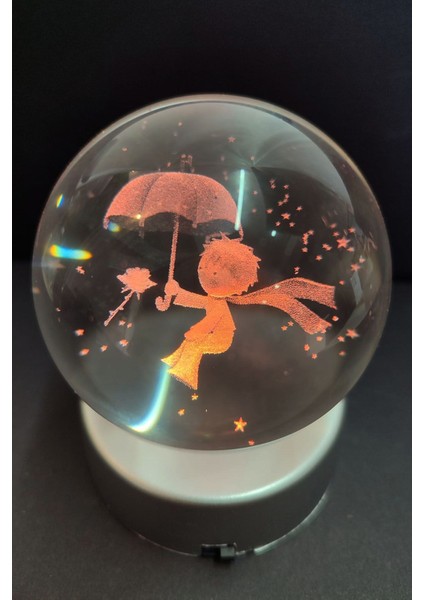 Işıklı Cam Küre, Standlı, Sevimli Prens Modeli, Dekoratif ve Şık Tasarım fiyatları