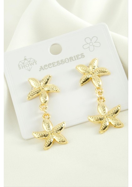 Deniz Yıldızı Trend Metal Küpe