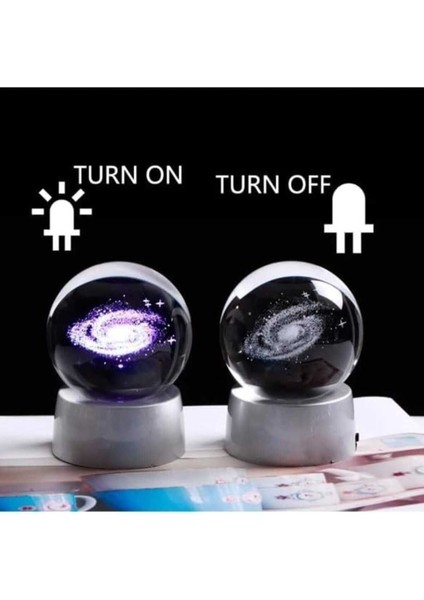 Renkli Cam Küre Işıklı, Şık ve Modern Dekorasyon Süsü fiyatları