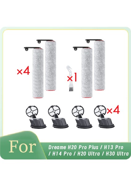 Dreame H20 Pro Plus / H13 Pro / H14 Pro / H20 Ultra / H30 Ultra Elektrikli Süpürge Rulo Fırça Hepa Filtreler Aksesuarlar (Yurt Dışından)