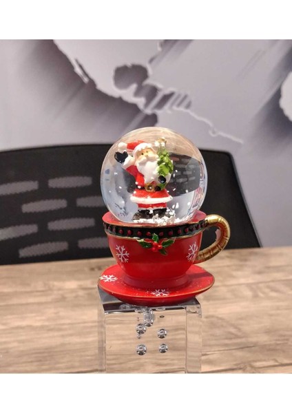 Neol Baba Fincanlı Kar Küresi-04, Şık Kırmızı Dekoratif Obje fiyatları