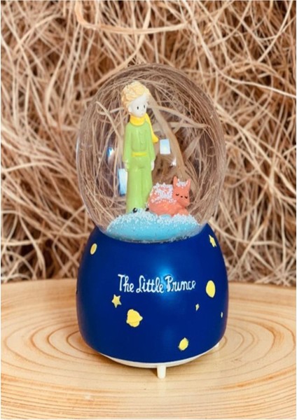 Büyük Boy Müzikli Işıklı Kar Küresi, Prens Tasarımı, Sıcak ve Şık Hediye