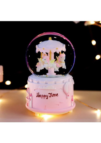 Işıklı ve Müzikli Atlı Karınca Temalı Şirin Kar Küresi, Odanıza Neşe Katacak