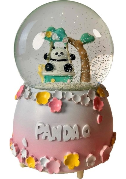 Çok Renkli Kar Küresi Panda, Sıcak ve Neşeli Hava Dolu Dekorasyon Parçası fiyatları
