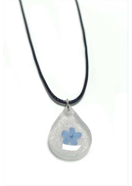 Unutma Beni Çiçeği Damla Epoksi Kolye